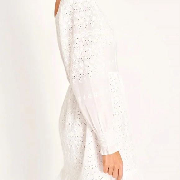 *NWT* LoveShackFancy Preslina White Eyelet Dress - Picture 3 of 12